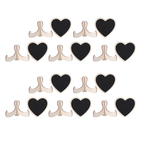 10Pcs HeartShaped Blackboard Art Craft Display Message Board Wedding Decoration Ornament