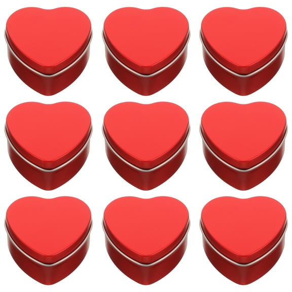 10Pcs Heart Shaped Candy Box Valentines Day Gift Packing Box Small Chocolate Container