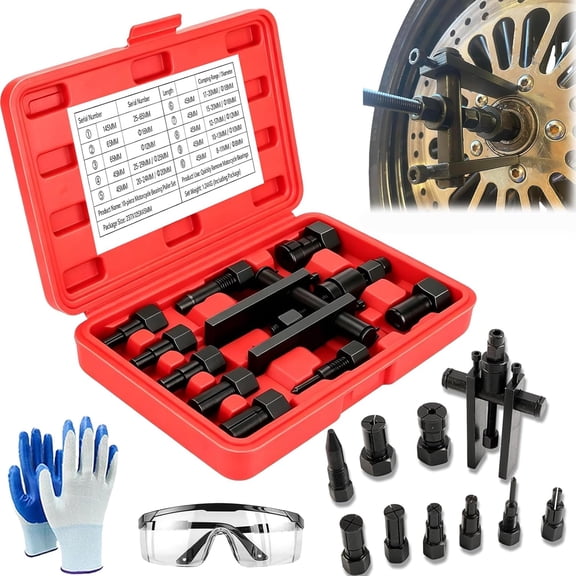 10Pcs Heavy Duty Blind Hole Bearing Puller Tool Set, Internal Extractor Puller Kit, Wheel Inner Bearing Puller Tool Set for Automotive and Motorcycle (3PC)