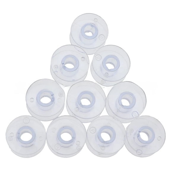 10Pcs Heavy Duty Clear Thread Spool Empty Plastic Thread Bobbins Thread Winders