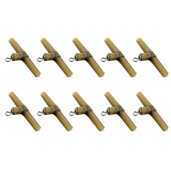 10Pcs Helicopter Rod Compatible T Rigs Systems Shock Proof Nylon Materials Rigged For Large Fish In Current Water