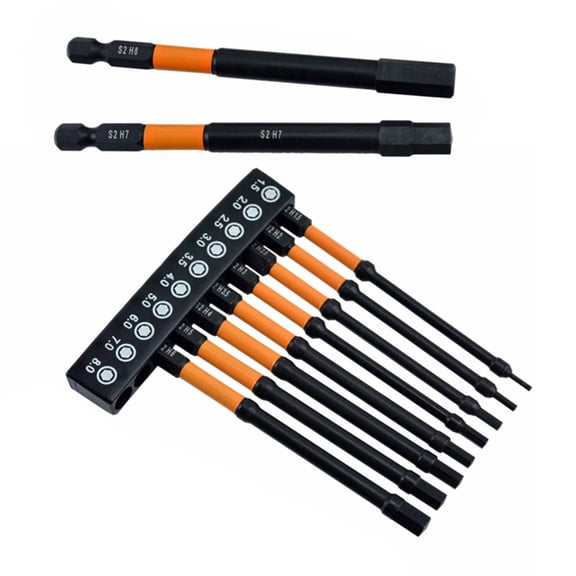 10Pcs Hex Head Wrench Electric Hex Head Screwdriver Bit 1/4inch Hex Shank Electric Drill Drive Screwdriver Bit