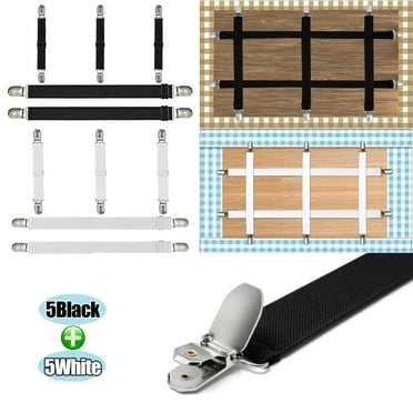 10Pcs Hidden Strap Tablecloth Clips - Perfect for Picnic Tables and Thick Tables Indoor and Outdoor, Keep Your Tablecloth Secure with Our Invisible Table Cloth Clips