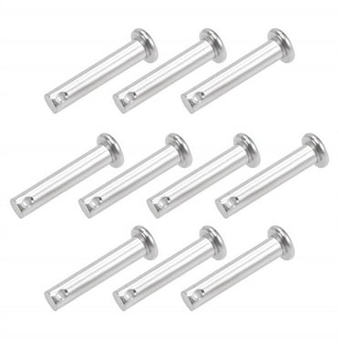 10Pcs High Quality 304 Stainless Steel Steel Clevis Pins T Shape Single Hole Clevis Pins Flat Head Link Hinge Pin M6X30MM