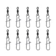 thumbnail image 1 of 10Pcs High Strength Balls Bearing Swivels Snap Fishhooks Lures Swivels Tackle, 1 of 16