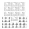thumbnail image 1 of 10Pcs Hinge Repair Plate for Cabinet Furniture Drawer Stainless Steel Door Panels Table Base Cup Board, 1 of 4