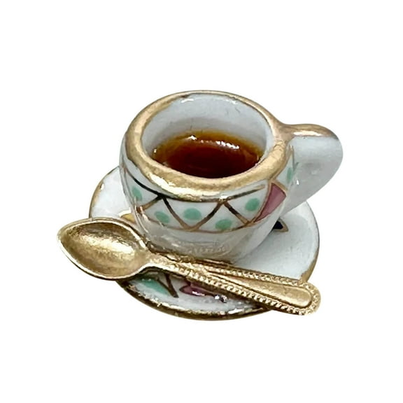 10Pcs Hinge Topper Tea Cup! Yrmaups Hinge Topper Tea Cup Coffee Mug Lid, Whimsical Kitchen Decor Novelty Resin Coffee Cup Topper, Decorative Hinged Lid for Tea Lovers and Coffee Enthusiasts, Unique