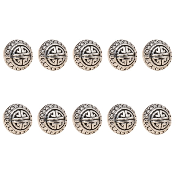 10Pcs Hollowed Cloud Alloy Buttons Metal Clothing Buttons Fasteners For Costume Jackets Dress Coat Sewing Craft Project