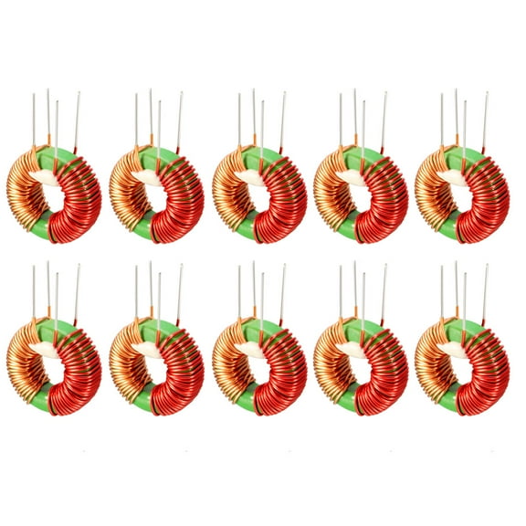 10Pcs Horizontal Toroid Magnetic Inductor Monolayer Wire Wind Wound 10mH 3A Coil