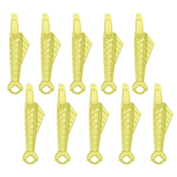 10Pcs Household Fish Mouth Sewing Machine Needle Threader,Automatic Sewing Needle Threader Simple Needle Threader,Quick Sewing Machine Loop Easy Selfthread Needle Threaders Tool,Yellow