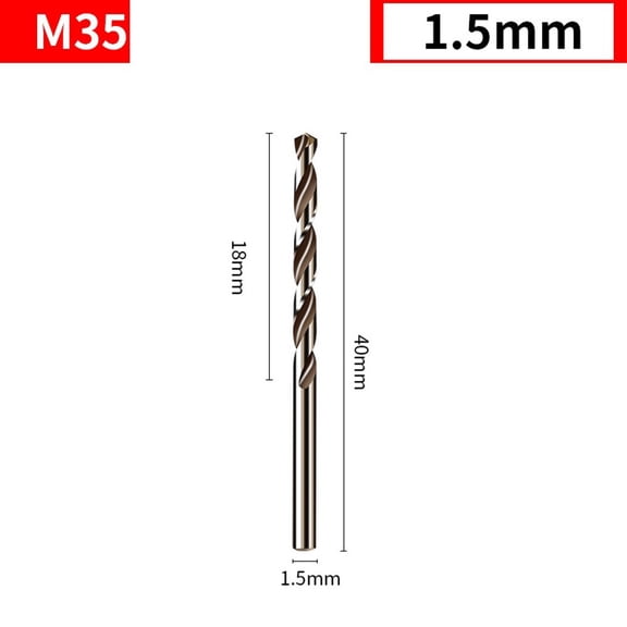 10Pcs Hss M35 Cobalt Drill Bit 1-6Mm for Metal Stainless Steel Drilling Cutter