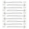 10Pcs Hydraulic Support Rod Furniture Tatami Soft Close Hinge