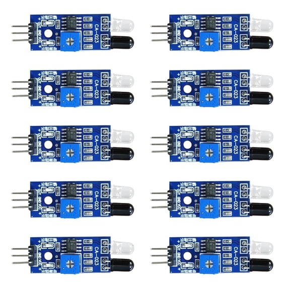 10Pcs IR Reflectance Sensors Obstacle Avoidance Module Tracing Sensors Tracing Module For Intelligent Car Robot
