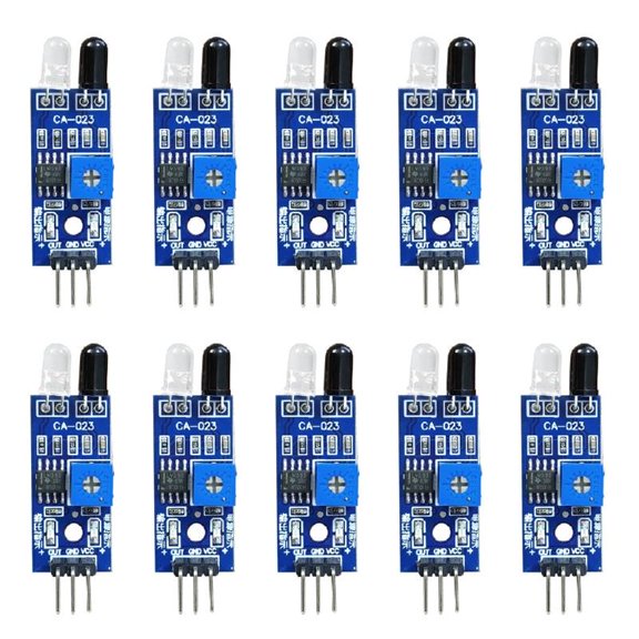 10Pcs IR Reflectance Sensors Obstacle Avoidance Module Tracing Sensors Tracing Module For Intelligent Car Robot