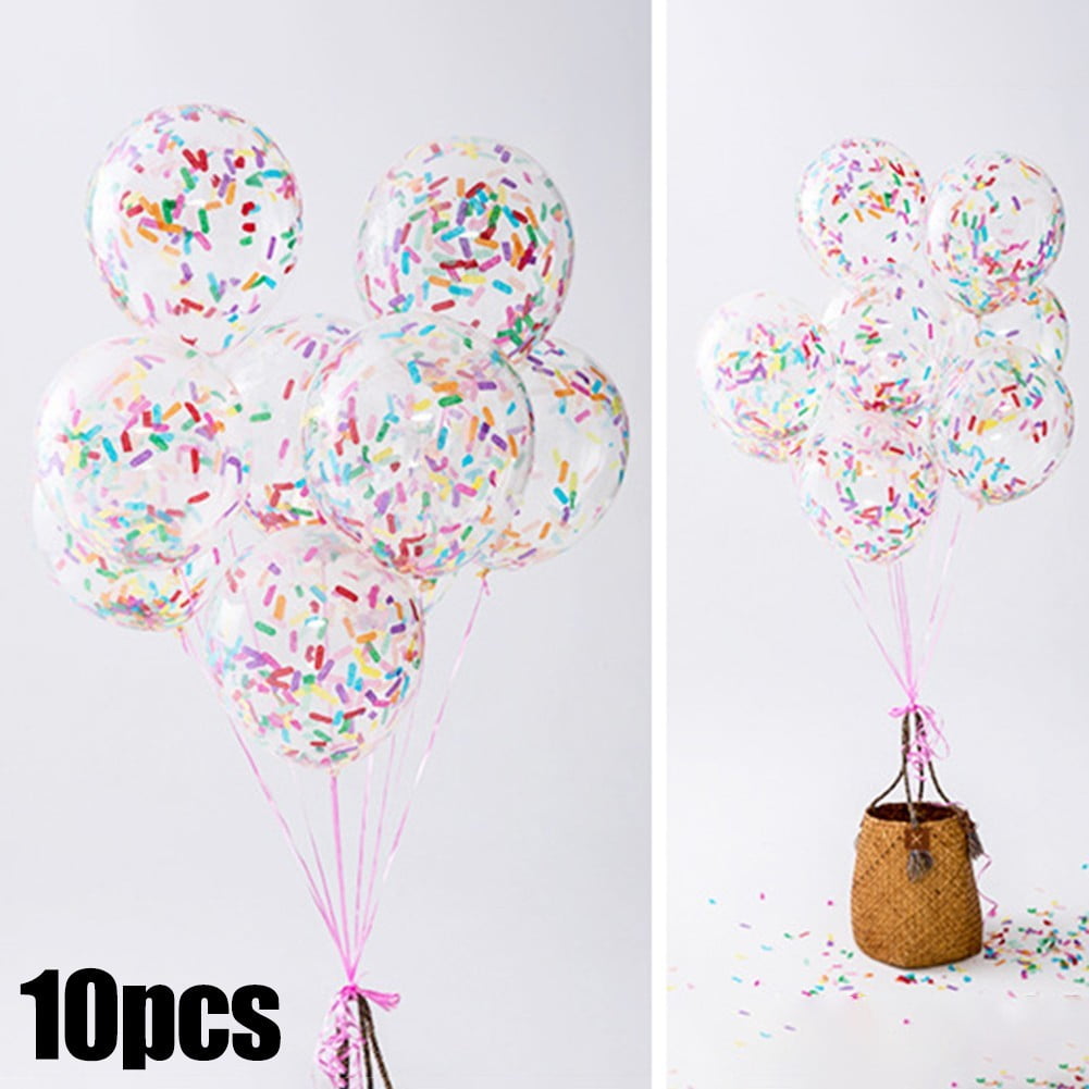 Ice Cream Party Supplies 30PCS Confetti Balloons With Sprinkles - Ice Cream  Theme Party Balloons For Birthday \u0026 Wedding Decor Glitter Balloons, image size:1001x1001