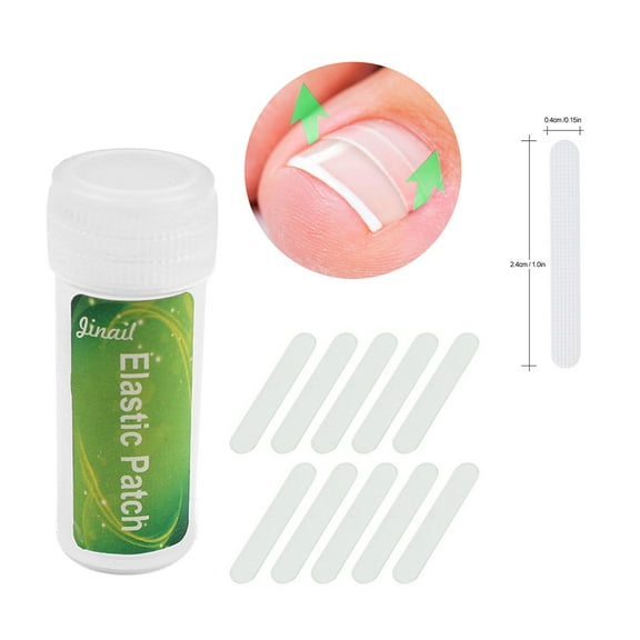 10Pcs Ingrown Toenail Straightening Clip Ingrown Toenail Correction Elastic Patches Paronychia Acronyx Correction Patch Foot Care Tool
