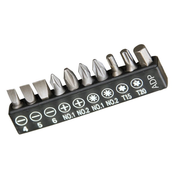 10Pcs Insert Bit Set for Torx Flat Head Cross Electric Screwdriver Screws Head