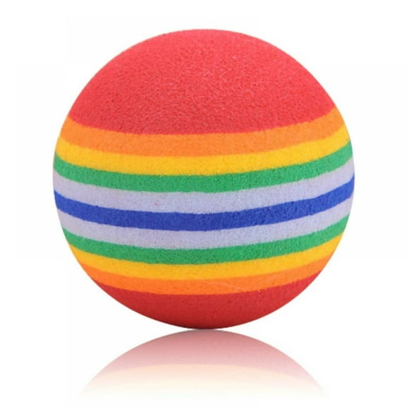 10Pcs Interactive Cat Toy Balls for Indoor Cats,Colorful Rainbow Soft EVA Kitten Toys Ball for Small Dogs Puppies
