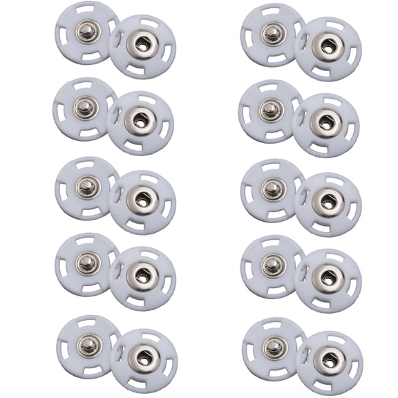 10Pcs Invisible Buttons Plastic Sewing Fasteners Closures For Kids Clothing Garments Repair And Home Decoration