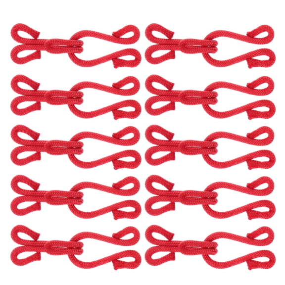 10Pcs Invisible Hook and Eye Closure Sewing Hooks for Coats Jackets Shirts Fabric Rope and Metal
