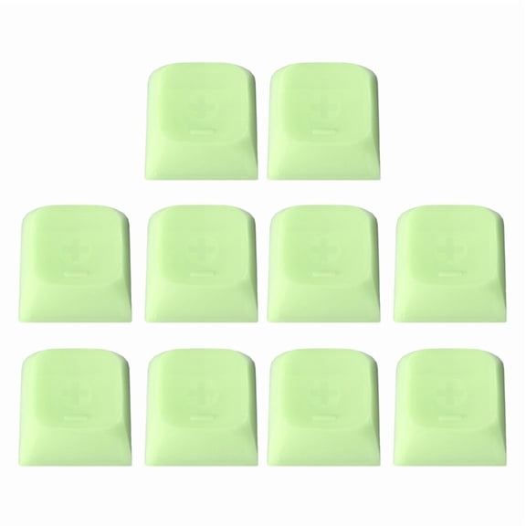 10Pcs Jade Jelly Blank Keycap for Mechanical Keyboards 1U DA Profile Not Printed Keycap Set for Mechanical Keyboards