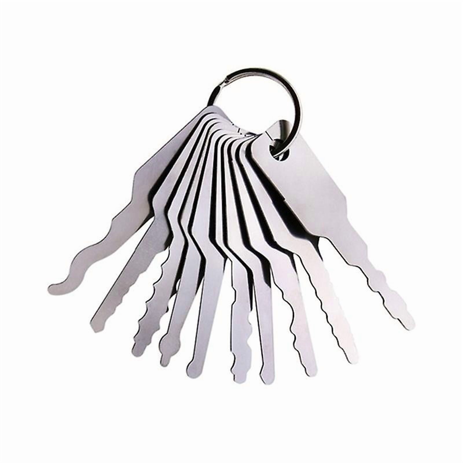 10Pcs Jiggler Keys Auto Car locks Etc Stainless Steel Lock Open