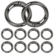 10Pcs Key Ring Clip, Spring O Rings Round Carabiner Keychain Clips for Replacement Purse Ring Hardware, Keyrings, Paracord Keychain Lanyard, Home Car Keyrings Accessory