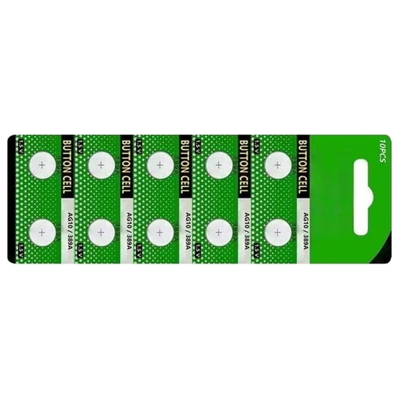 10Pcs LR54 Watch Batteries AG10 Button Cell Battery 1.5V 189 389 390 LR1130 LR54 Alkaline Coin Battery Replacement