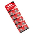 thumbnail image 1 of Laikoutd 10Pcs 1.55V 26mAh AG7 Alkaline Coin Cell LR57 LR927 395 SR927W SR57 SR927 Battery Button Batteries For Watch Toy, 1 of 4