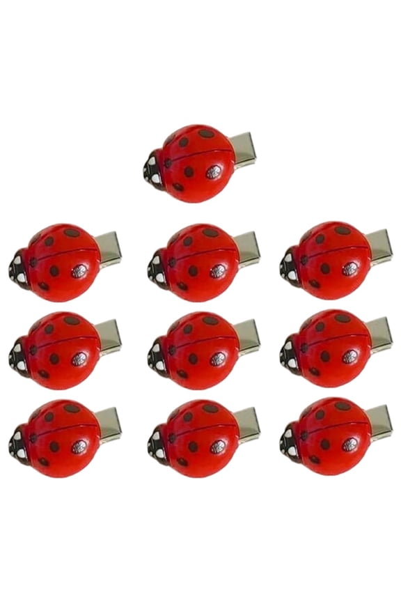 10Pcs Ladybug Hair Clips Headband Cute Insect Hairpins Hair Accessories for Daily Wear and Parties Hair Decoration