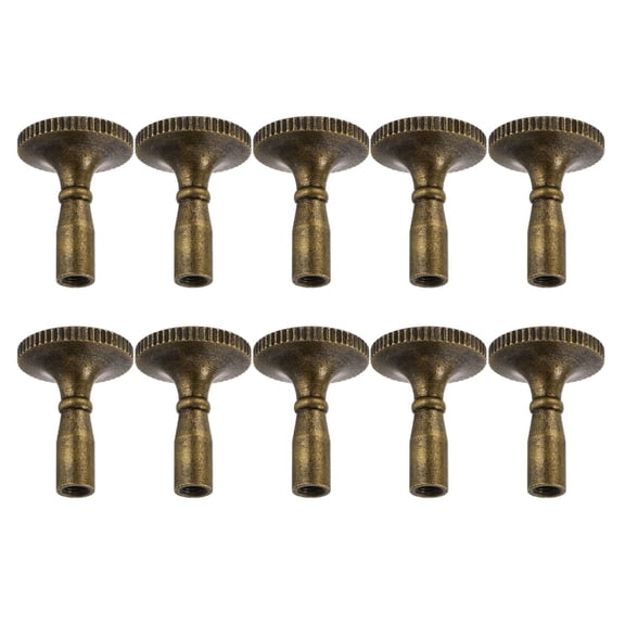 10Pcs Lamp Turn Switches Knob Replacement Copper Light Switches Knob Standard Size Twist Switches Knobs Easy to Install