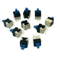 thumbnail image 1 of 10Pcs Latching 7x7mm Mini Tactile Push Button Switch On-Off DIP-6pins, 1 of 2