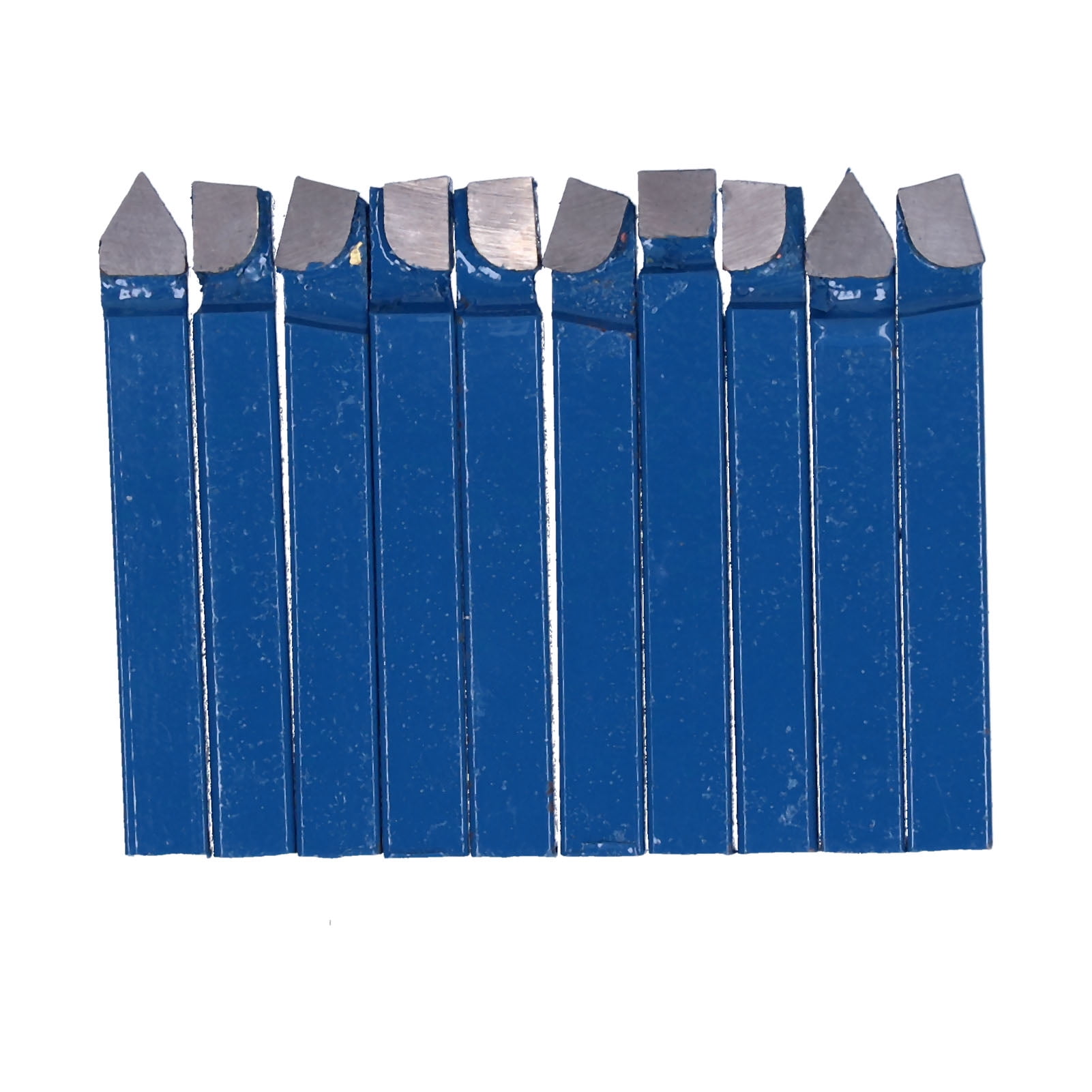 10Pcs Lathe Tools 1/4inch Cemented Carbide High Hardness High Accuracy