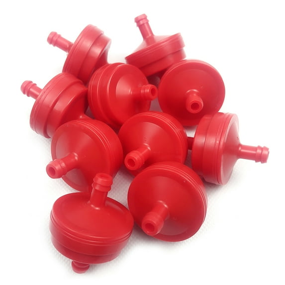 10Pcs Lawn Mower 1/4’’ Inline Gas Fuel Filters - Compatible Replacement for  298090, 4105, 298090S, 5018B, 5018H, 5018K - Ensure Clean Fuel Flow for Optimal Performance