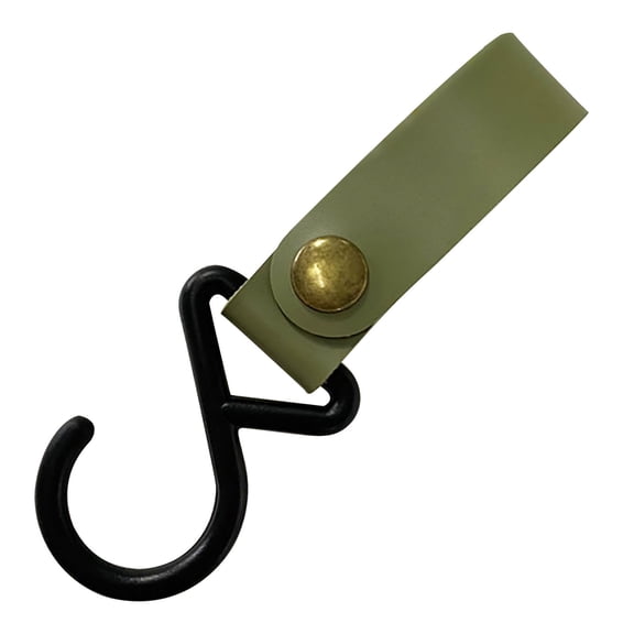 10Pcs Leather Hooks! Vacemry Leather S Hook for Hanging, Outdoor Camping Hooks for Gear and Kitchenware, Heavy Duty Leather Hanger for Wall, Tent, and Backpack, Rustic Storage Hooks