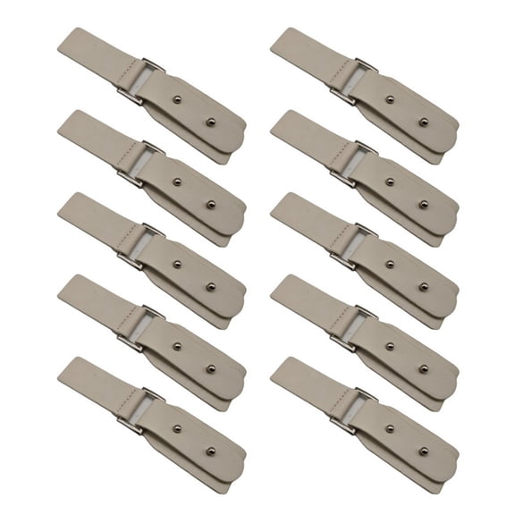 10Pcs Leather Snap Toggles Closures Button Sew On Toggles Metal Buckle Clip For Knitwear Windbreaker Jackets Coat