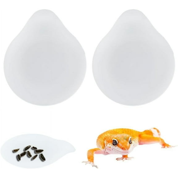 10Pcs Leopard Gecko Potty Pad Plastic Potty Latrine/Plate Reptile Lizard Gecko Latrine Trays Carpet Liner Terrarium Mat Bedding for Reptile Accessories (White) White DIY