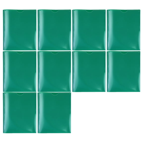 10Pcs Letter Size Folders with Pockets and Business Card Holder, Two Pockets Folders , Holds Letter Size Paper, Sheets