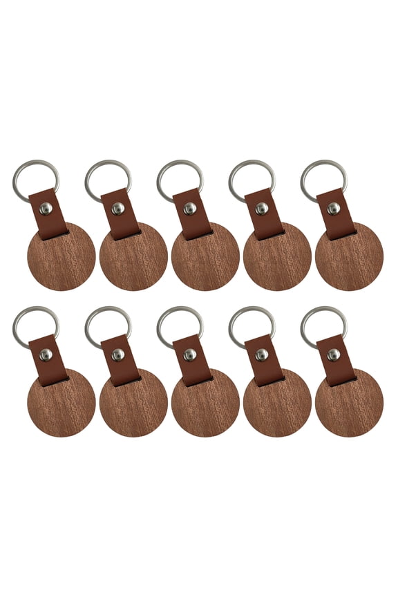 10Pcs Lightweight Keychains Unfinished Keychains Suitable For Crafting Painting And Individualized Pendant