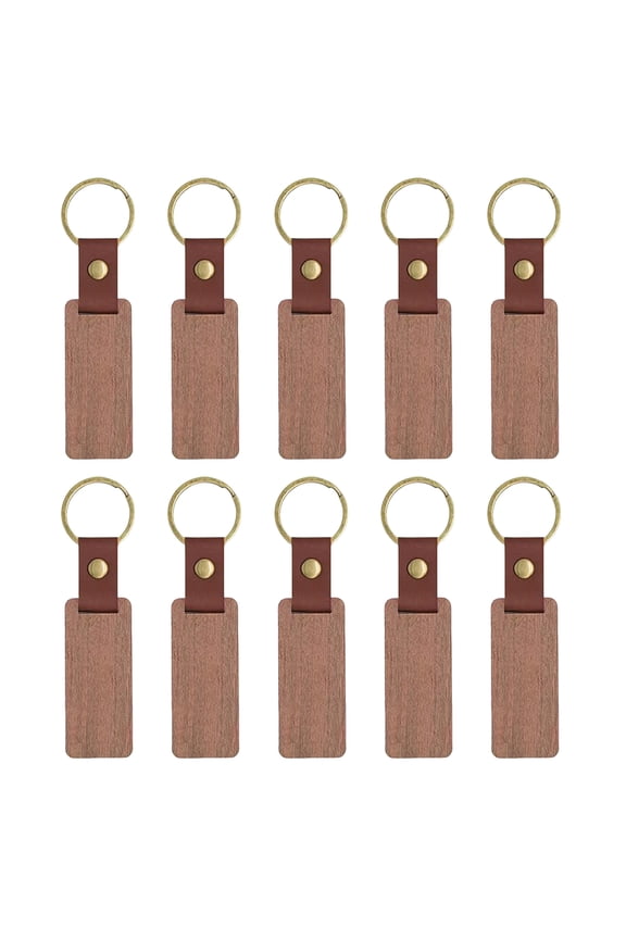 10Pcs Lightweight Keychains Unfinished Keychains Suitable For Crafting Painting And Individualized Pendant