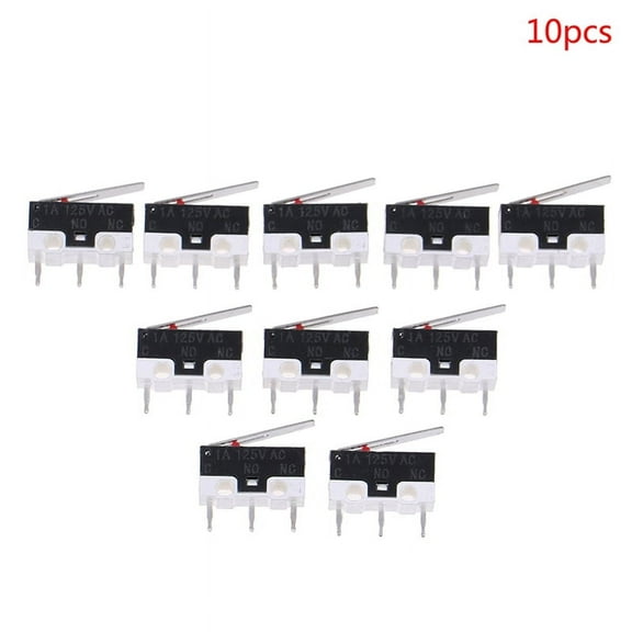 10Pcs Limit Switch Push Button Switch 1A 125V AC Mouse Switch 3Pins Micro Swi WL