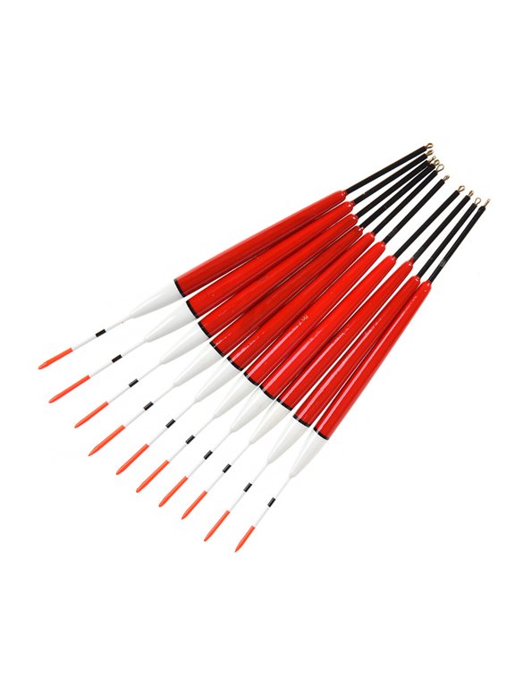 10Pcs Long Tail Fishing Bobber Buoys Vertical Drift Floats Paulownia Fishing Floats Fishing Accessories Enduring