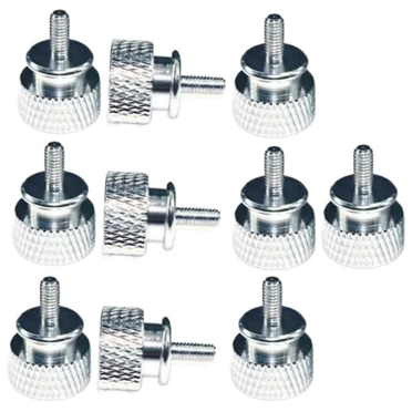 PC Traders PCT00002654 50x 6-32 6mm Coarse Thread Screws For PC Case, Expansion Card, PSU – Universal Computer Screws