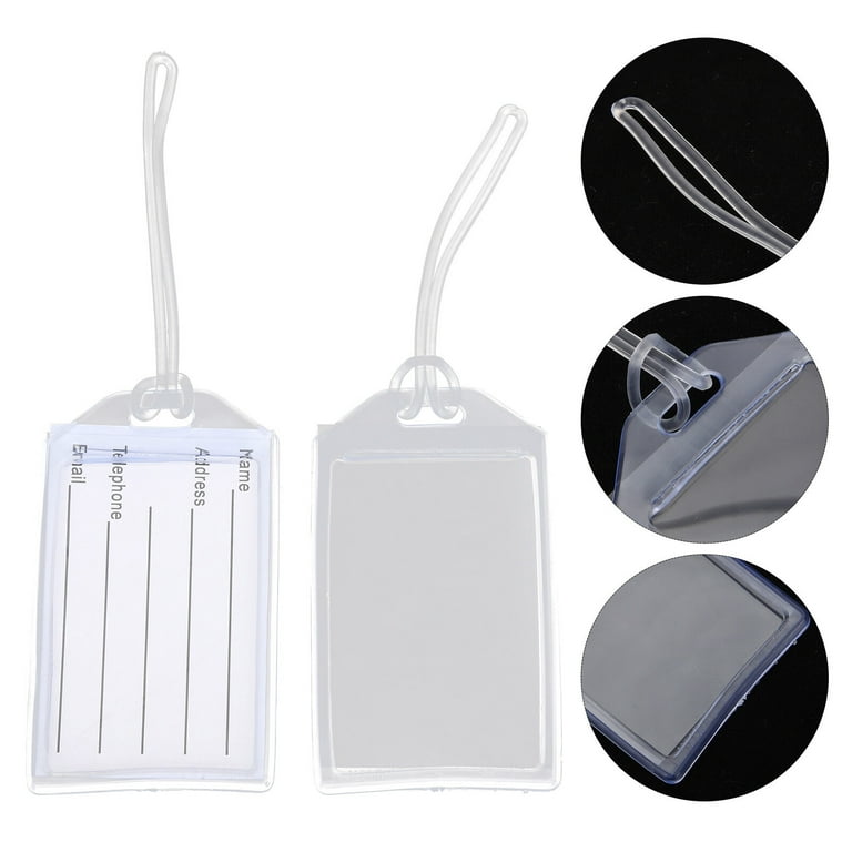 Luggage tag sleeves store