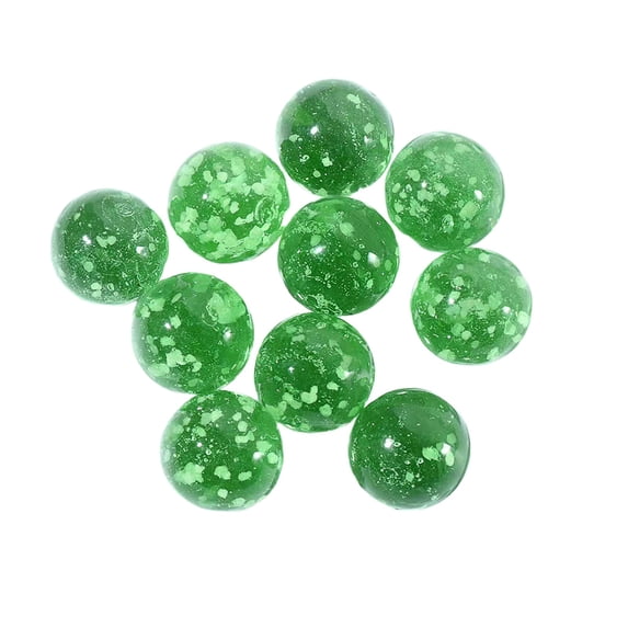 10Pcs Luminous Glass Ball Night Light Bead Fluorescent Glass Craft Ball Home Desktop Decoration Ornament Glowing in Dark Glass Sphere for Home Party Festival Decor Green