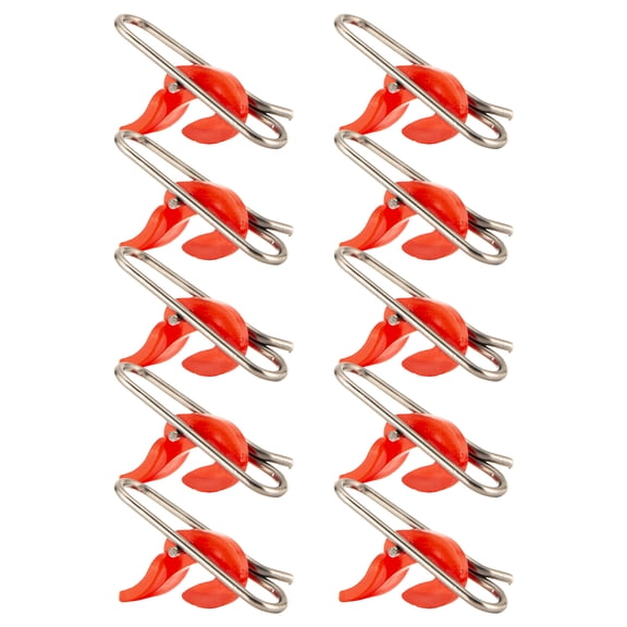 10Pcs Lures Clip Speed Clip for Sea Freshwater Fishing Line Clip Fishing Clip Stainless Steel Fishing Impacts Baits Clip