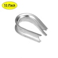 thumbnail image 1 of 10Pcs M12 Stainless Steel 23/64" - 13/32" Wire Rope Cable Thimbles Rigging, 1 of 3