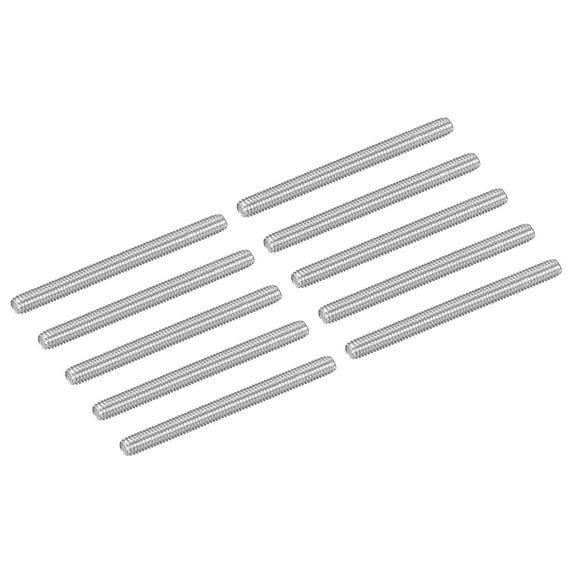 10Pcs M3-0.5x35mm Fully Threaded Rods, 304 Stainless Steel Thread Bar Studs