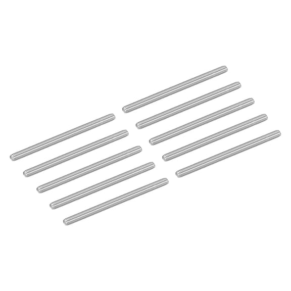 10Pcs M3-0.5x45mm Fully Threaded Rods, 304 Stainless Steel Thread Bar Studs