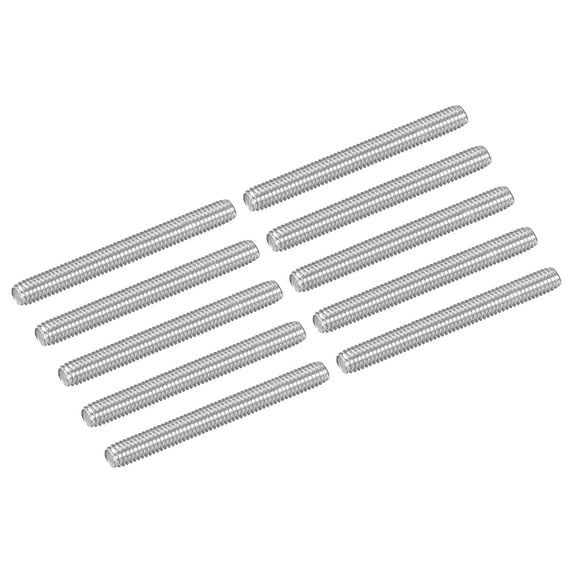 10Pcs M4-0.7x40mm Fully Threaded Rods, 304 Stainless Steel Thread Bar Studs